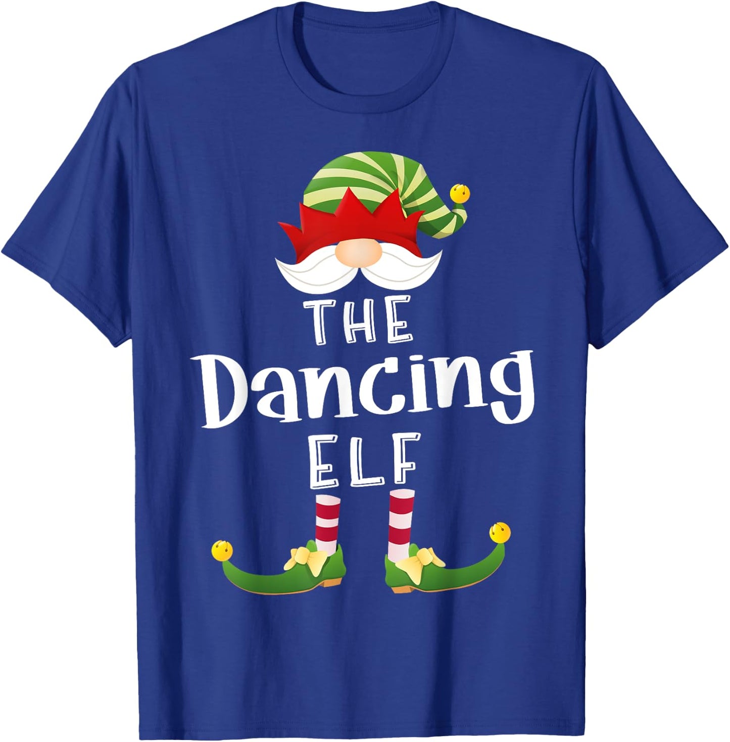 Dancing Elf Group Christmas Funny Pajama Party T-Shirt - T-Shirt | Royal