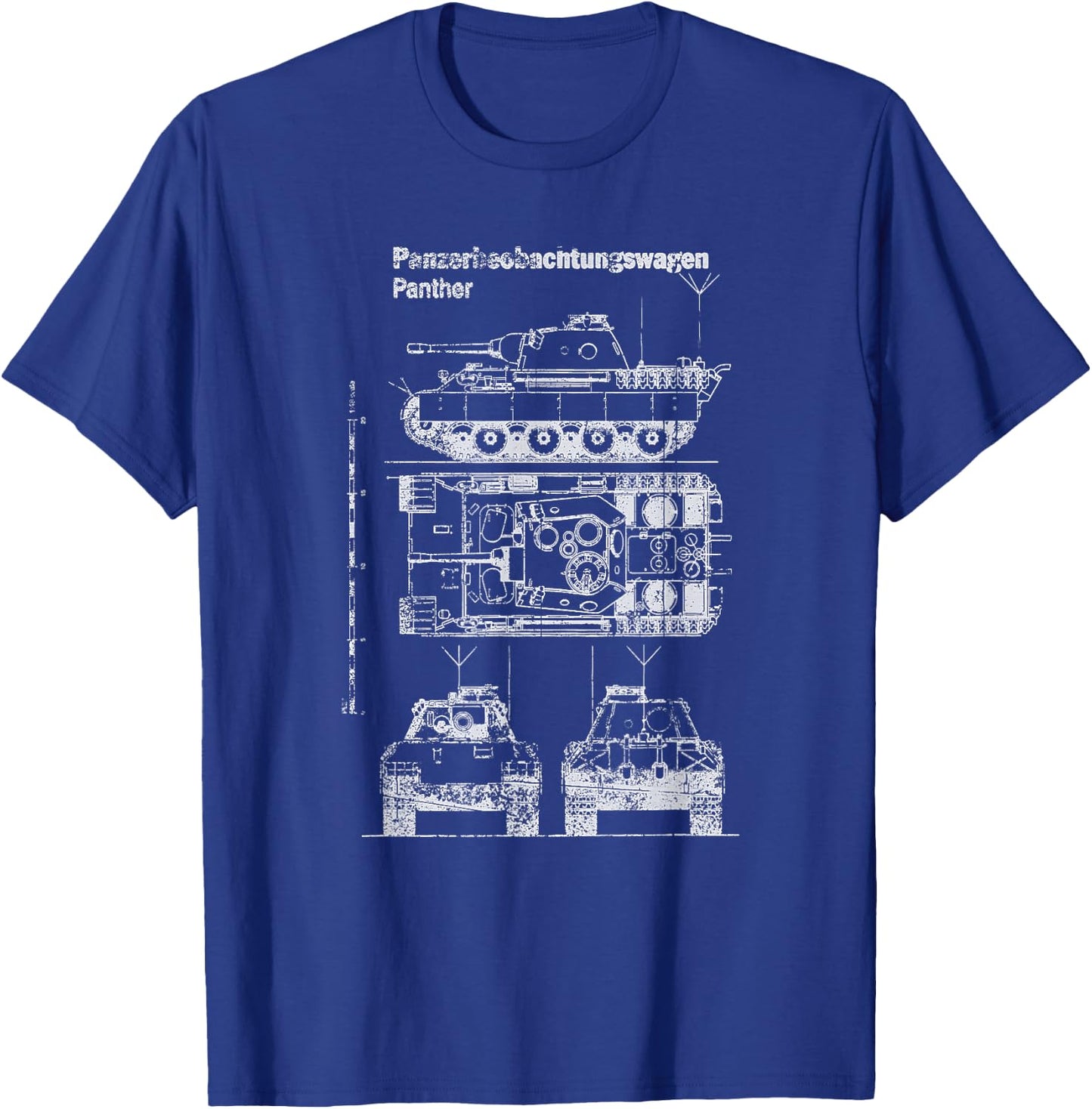 1942 German Panzer Panther Tank WWII Sd.Kfz. 171 T-Shirt - T-Shirt | Royal