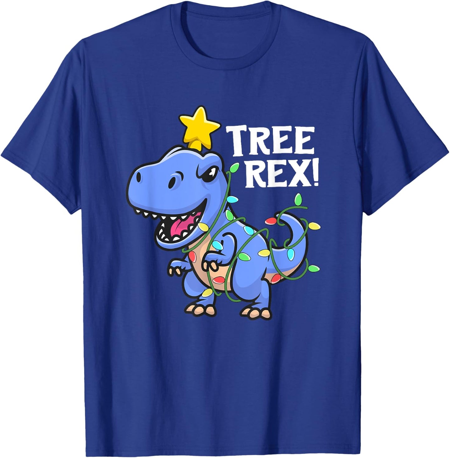 Tree Rex Shirt Christmas For Boys Men Dinosaur TRex T-Shirt - T-Shirt | Royal