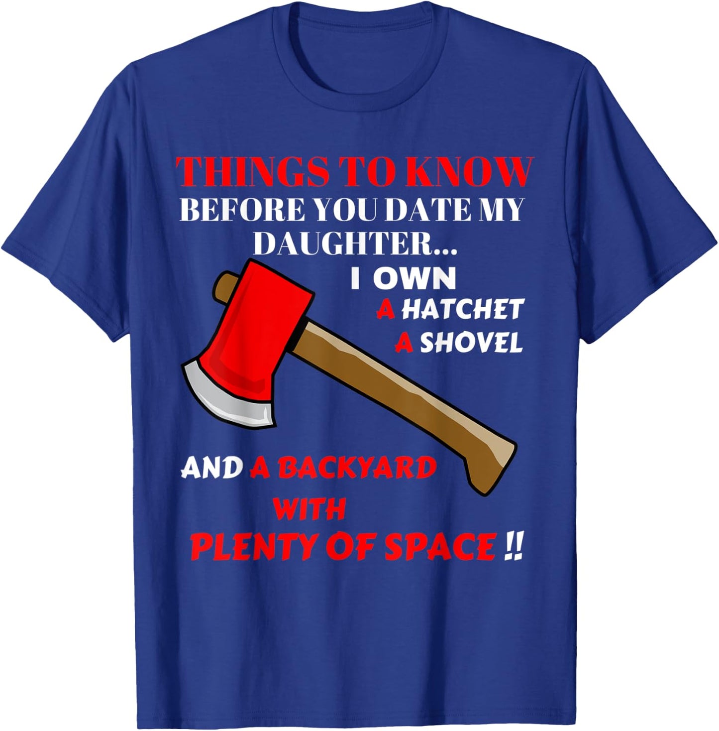 Funny Overprotective Superhero Parents Mum Dad Daughter T-Shirt - T-Shirt | Royal