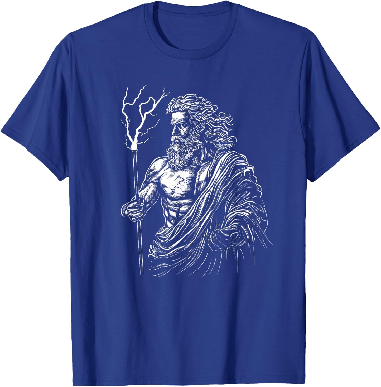Zeus Greek Mythology Design T-Shirt - T-Shirt | Royal