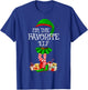 Matching Family Women Girls I'm The Favorite Elf Christmas T-Shirt - T-Shirt | Royal