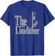 The Linefather Father’s day Gifts Electric Lineman father T-Shirt - T-Shirt | Royal