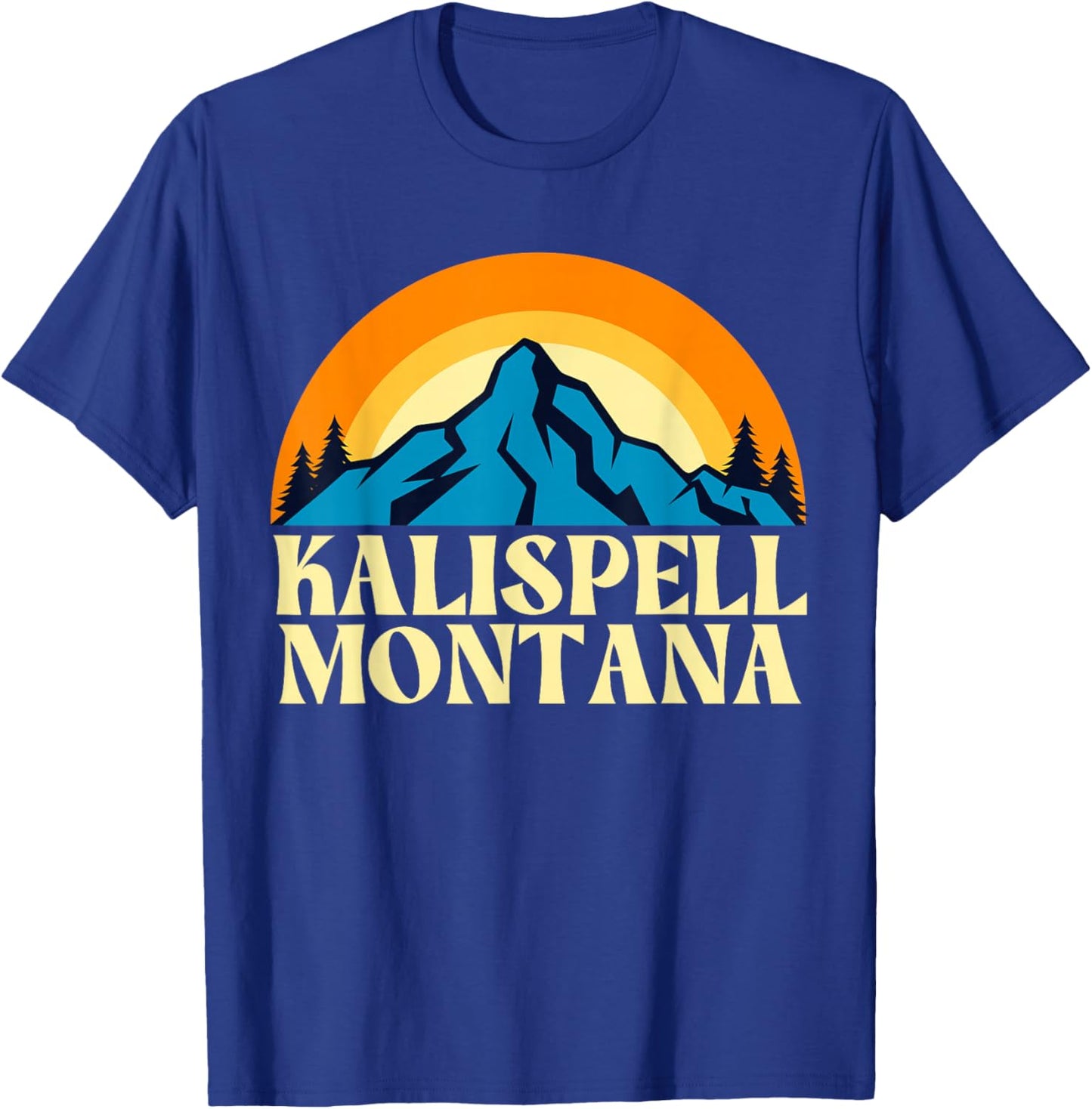 Kalispell Montana T-Shirt - T-Shirt | Royal