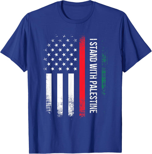 I Stand With Palestine American Flag Arabic Freedom Women Kids Men