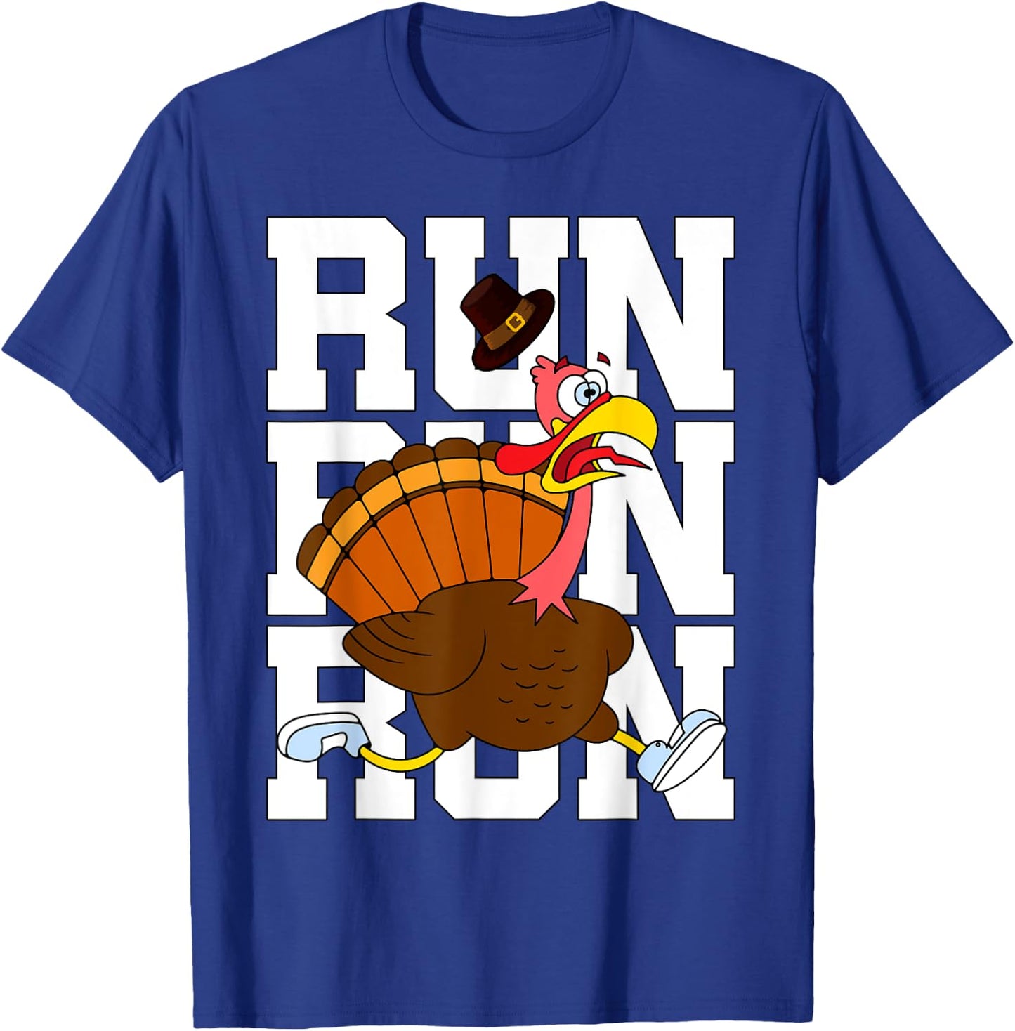 Turkey Run Costume Thanksgiving Running Turkey Trot T-Shirt - T-Shirt | Royal