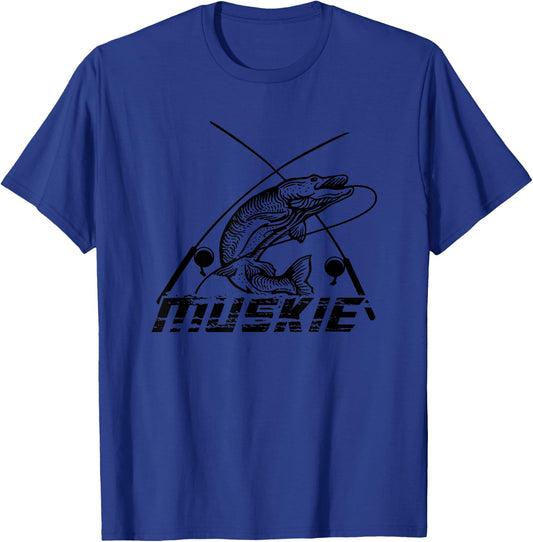Muskie Fishing T-Shirt - T-Shirt | Royal