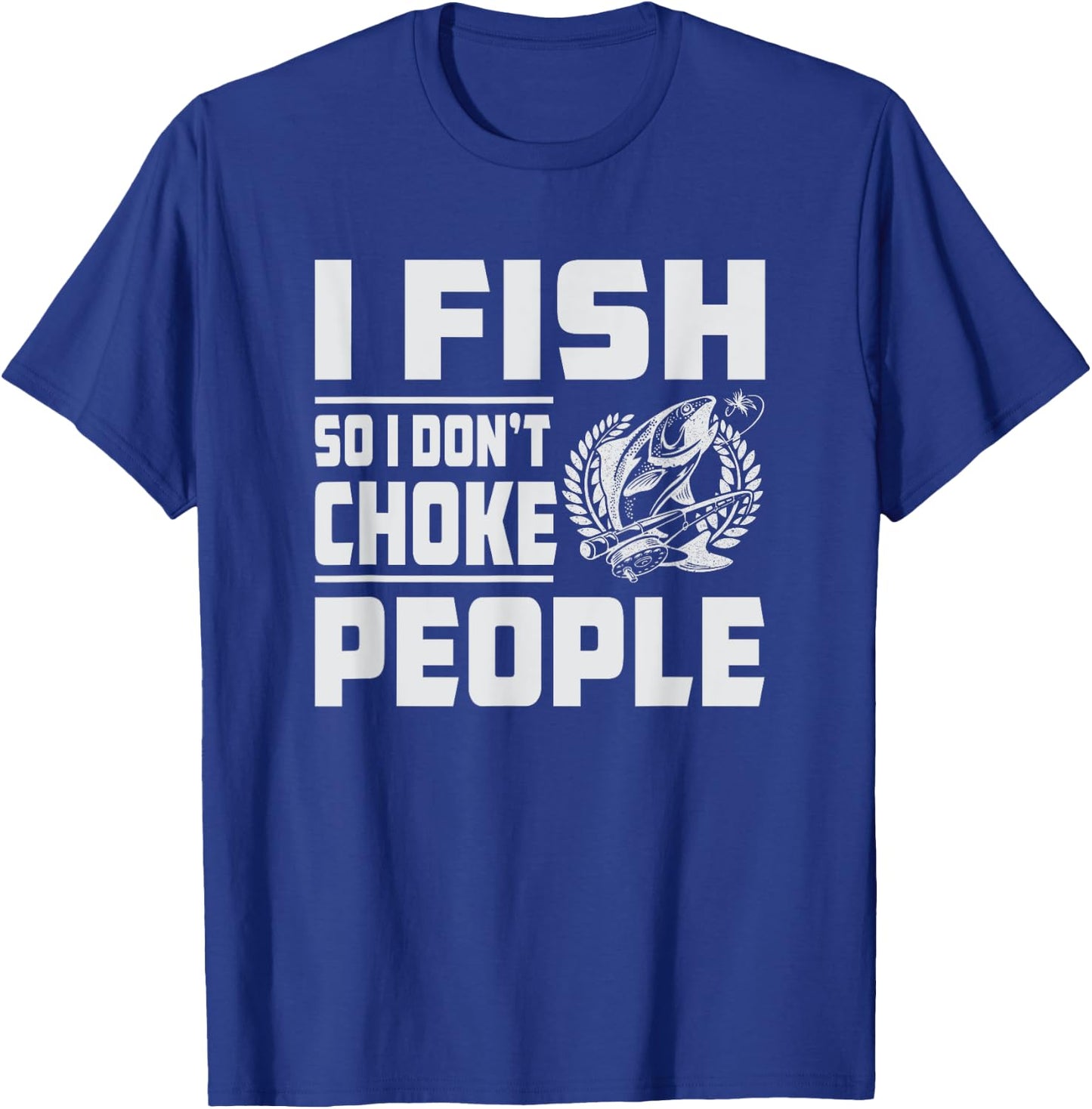 Funny Bass Fishing T-Shirt - T-Shirt | Royal