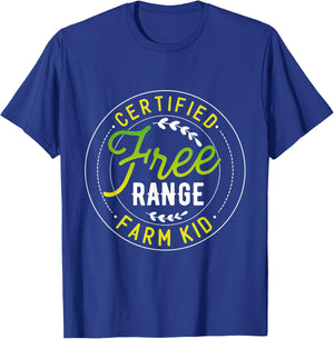 Free Farm Kids Life On The Farm Kids Boys Toddler Boy Girls T-Shirt - T-Shirt | Royal