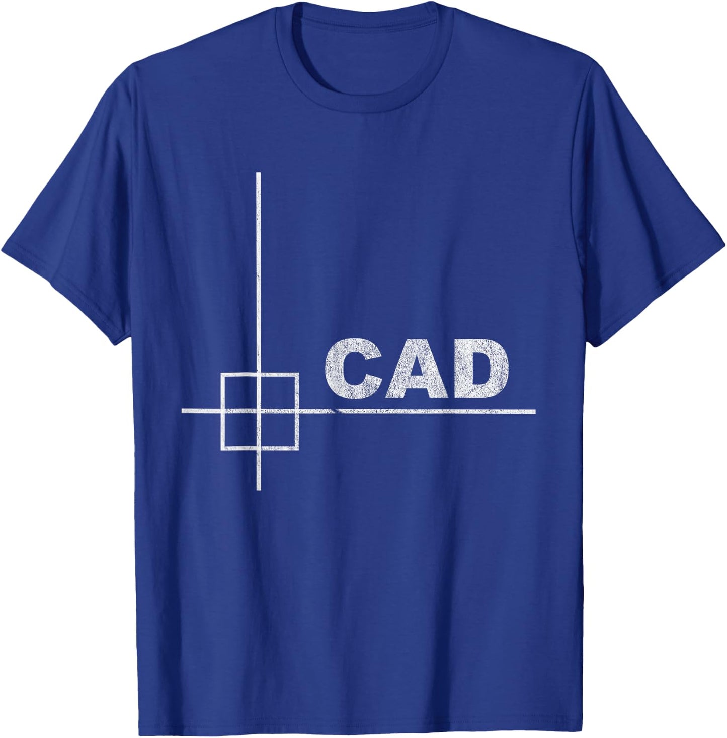 CAD Design - Minimalist Technical Look T-Shirt - T-Shirt | Royal