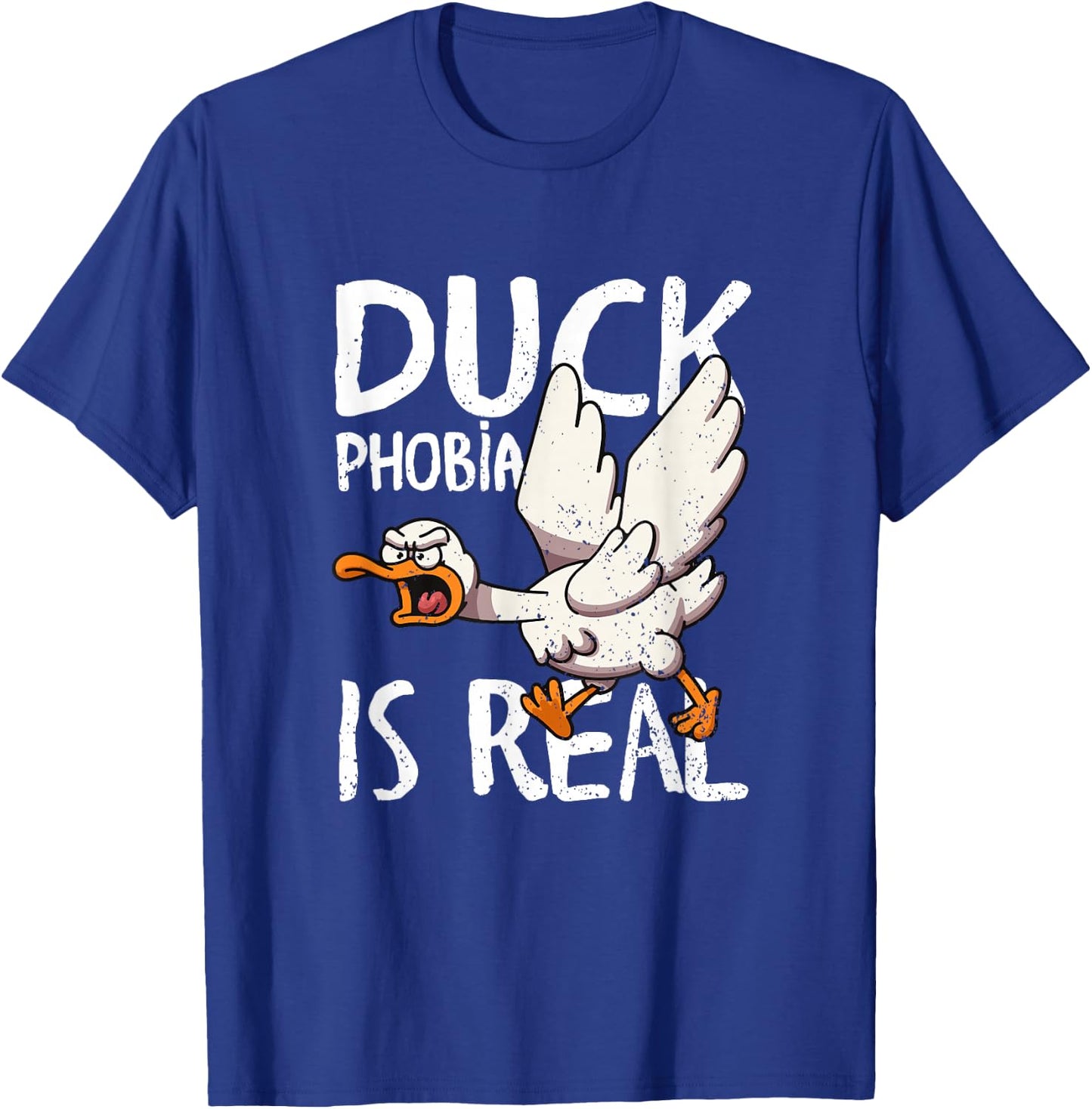 Duck Phobia Is Real fear of duckling duck poultry ducks T-Shirt - T-Shirt | Royal