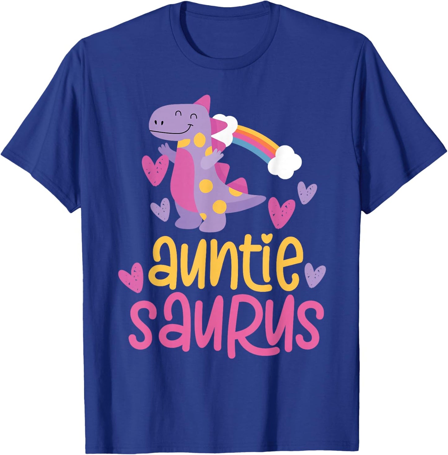 Auntie Saurus Rex Dinosaur Aunt T-Shirt - T-Shirt | Royal