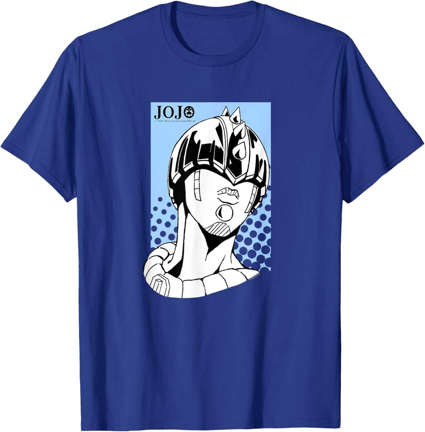 JoJo's Bizarre Adventure Zipper Man Head with Logo Anime T-Shirt - T-Shirt | Royal