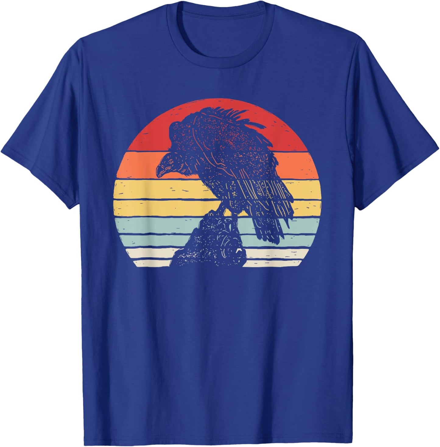 Vintage Retro Vulture Bird T-Shirt - T-Shirt | Royal