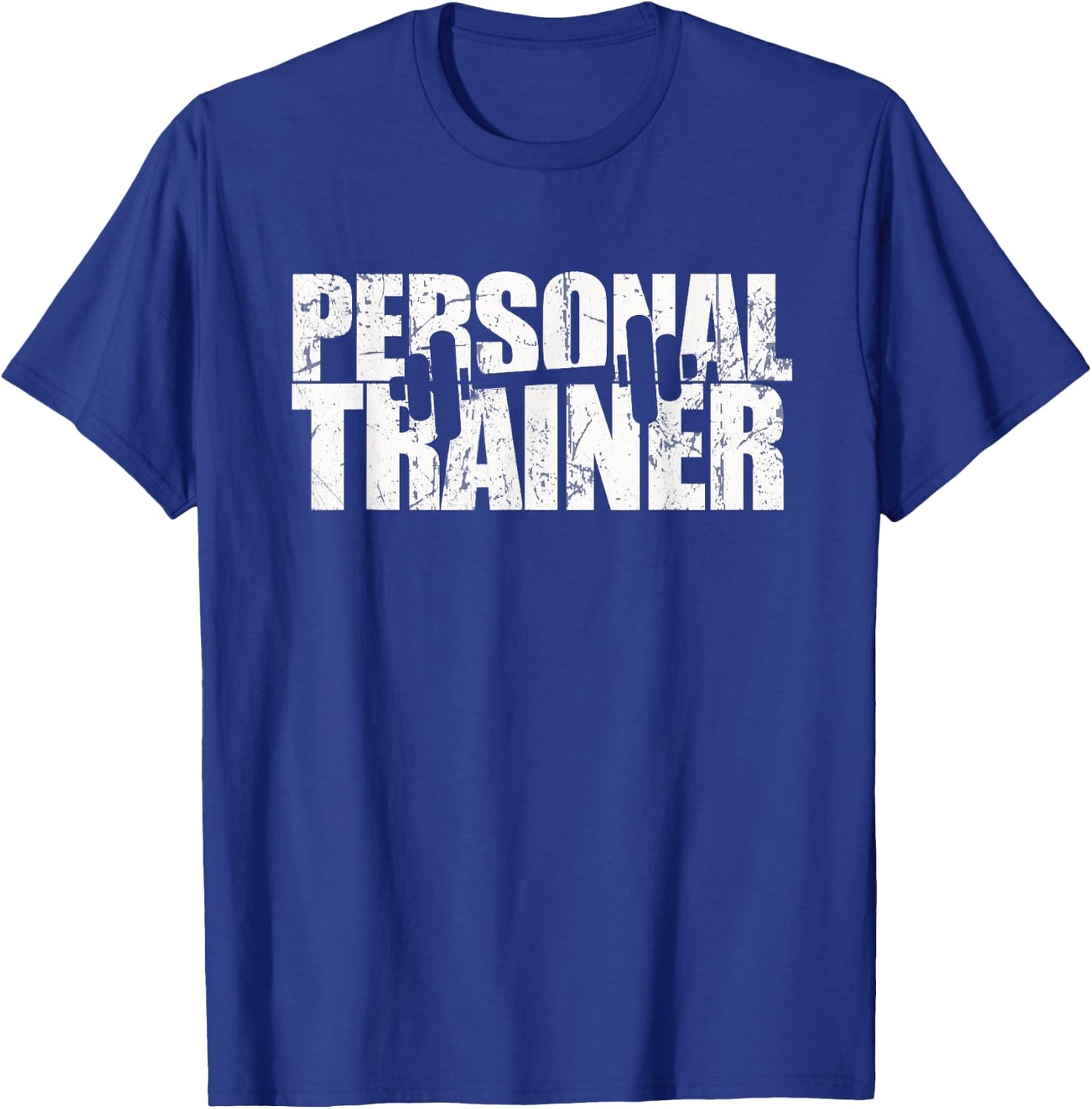 Vintage PERSONAL TRAINER Wellness Instructor Yoga Gym Squad T-Shirt - T-Shirt | Royal