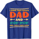 Fathers Day I Have 2 Titles Dad Pop-Pop Grandpa Granddad Men T-Shirt - T-Shirt | Royal