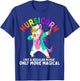 Unicorn Nurse Funny Nursicorn Rainbow Nursing RN Gift Women T-Shirt - T-Shirt | Royal