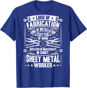 Defeater Of Inaccuracy Sheet Metal Worker T-Shirt - T-Shirt | Royal