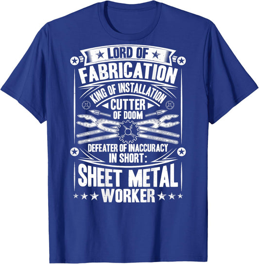 Defeater Of Inaccuracy Sheet Metal Worker T-Shirt - T-Shirt | Royal