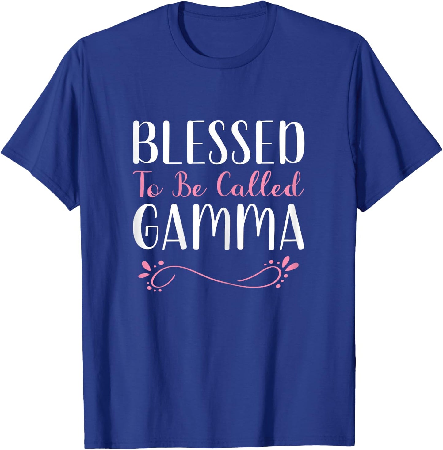 Blessed To Be Called Gamma Grandma Cute Cool T-Shirt - T-Shirt | Royal