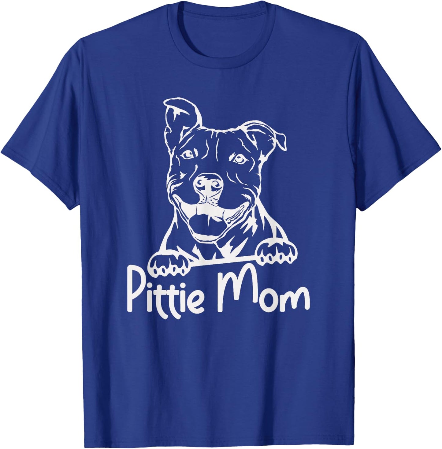Pittie Mom Pitbull Dog Owner Mother Pitbull Lover Women T-Shirt - T-Shirt | Royal