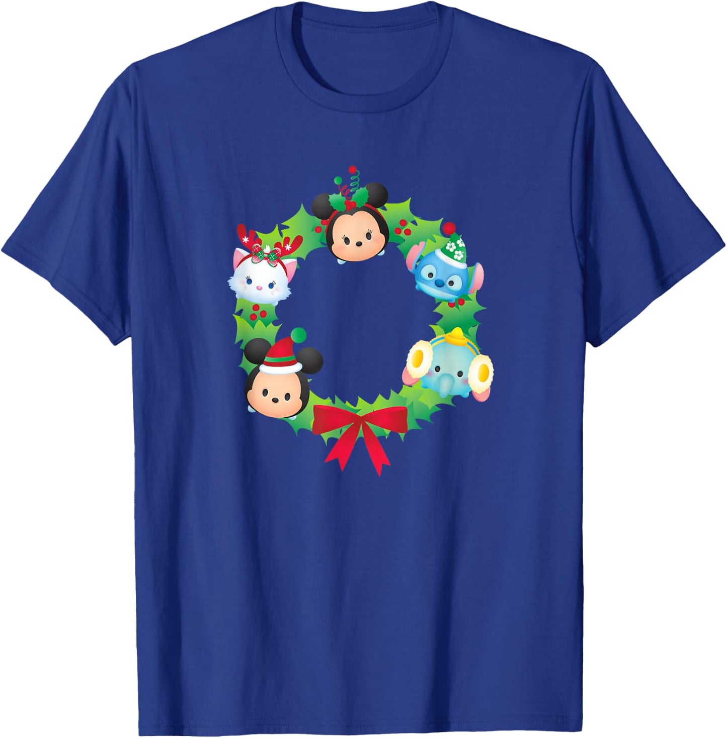 Tsum Tsum - Christmas Wreath T-Shirt - T-Shirt | Royal