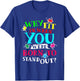 Why Fit In When You Were Born To Stand Out Awareness Month T-Shirt - T-Shirt | Royal