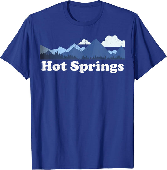 Hot Springs North Carolina Blue Ridge Mountains NC T-Shirt - T-Shirt | Royal