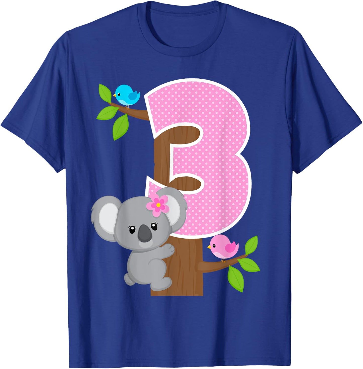 Koala Bear 3rd Birthday Girl 3 Year Old Birthday Koalas Bday T-Shirt - T-Shirt | Royal