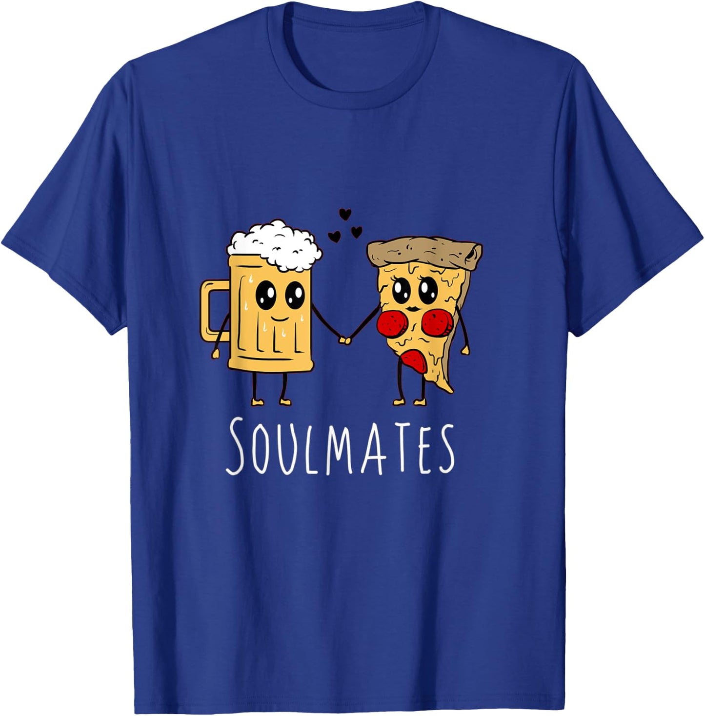 Soulmates Pizza Beer T-Shirt - T-Shirt | Royal