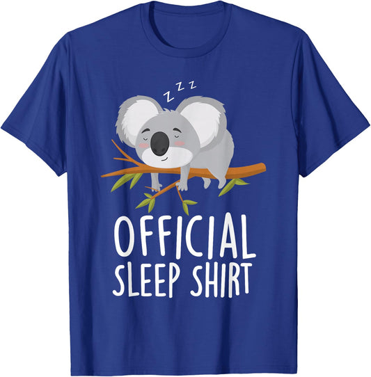 Official Sleep Shirt pajamas nightgown koala bear T-Shirt - T-Shirt | Royal