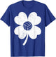 Volleyball St Patrick Day Clover Shamrock Boys Girls Player T-Shirt - T-Shirt | Royal