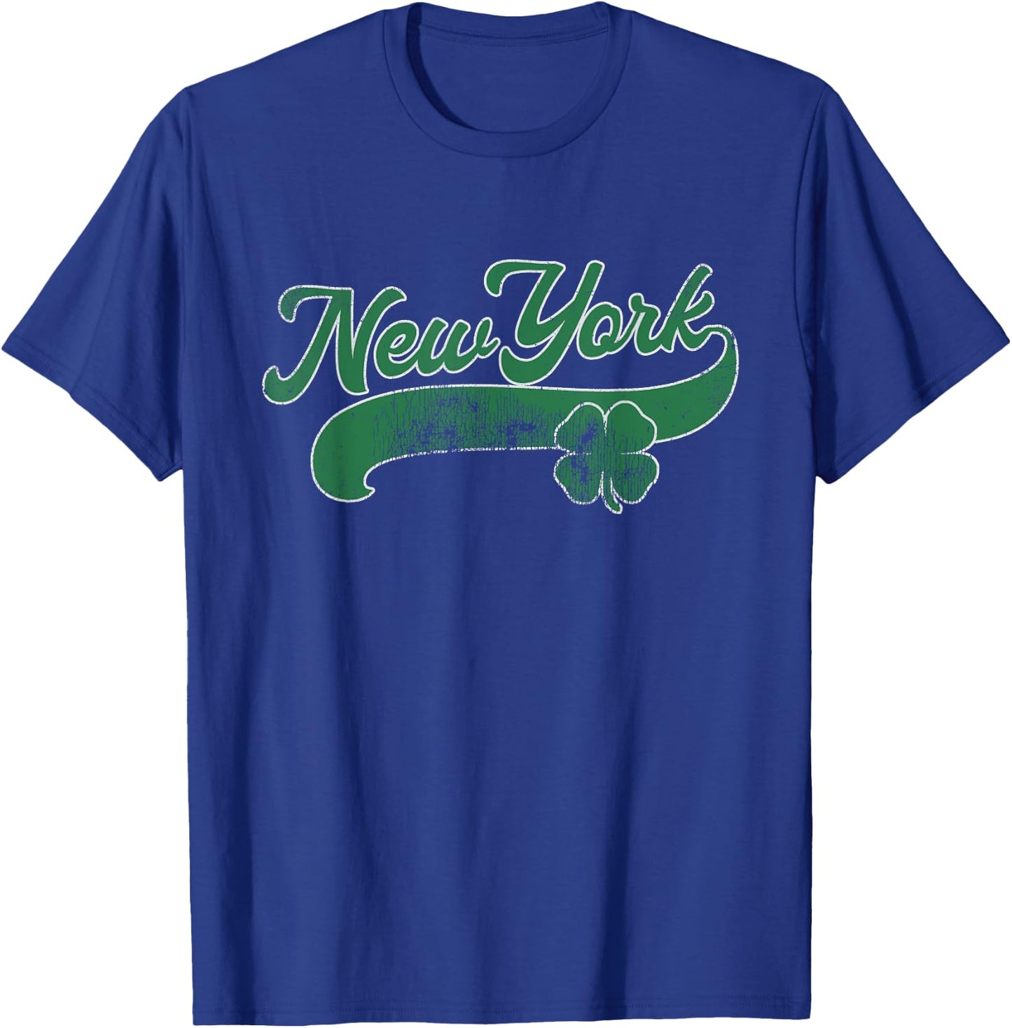 New York Shamrock St. Patrick's Day Saint Paddy's Irish Gift T-Shirt - T-Shirt | Royal