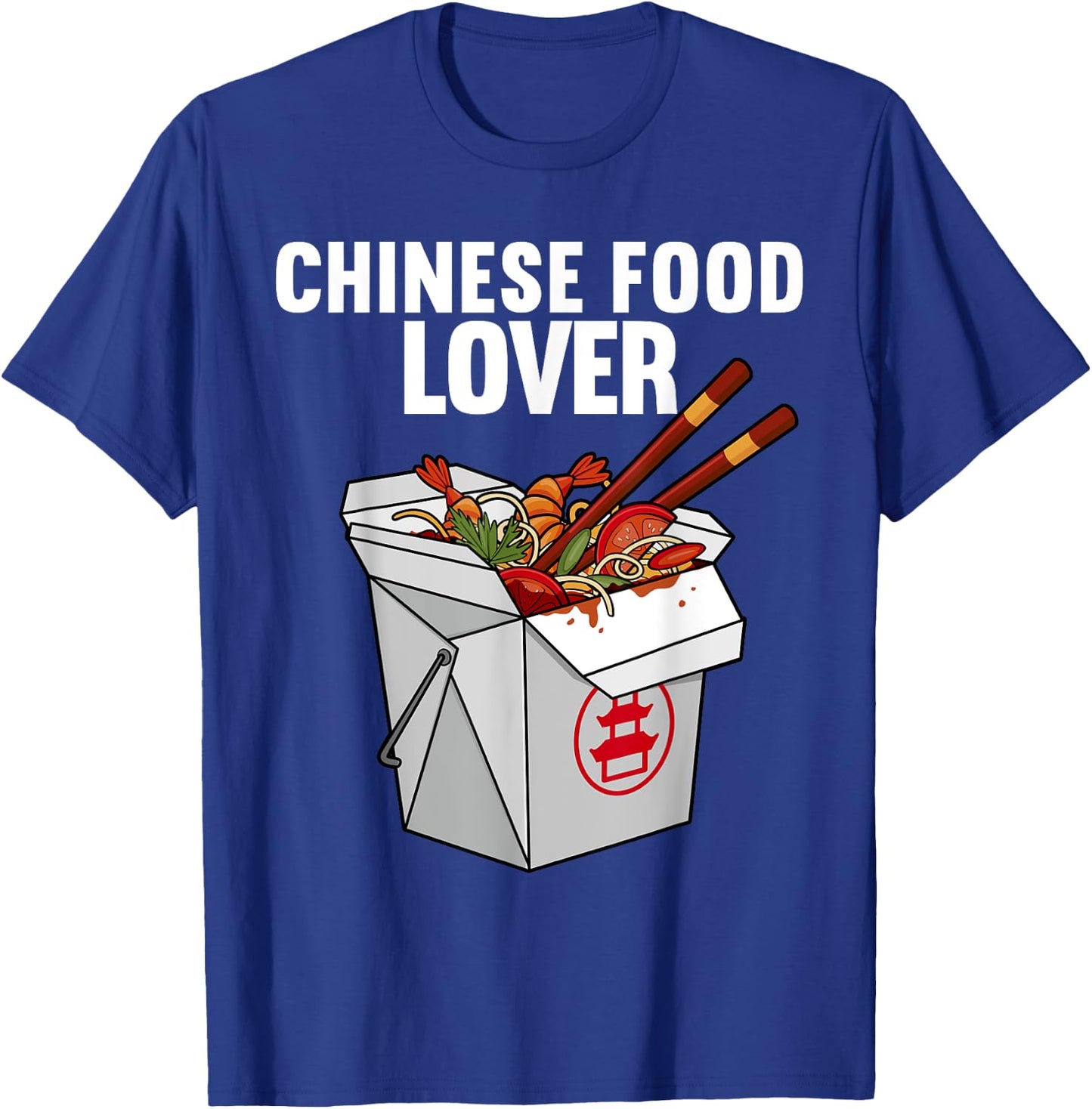 Best Chinese Food Art Women Chinese Food Box Lover T-Shirt - T-Shirt | Royal