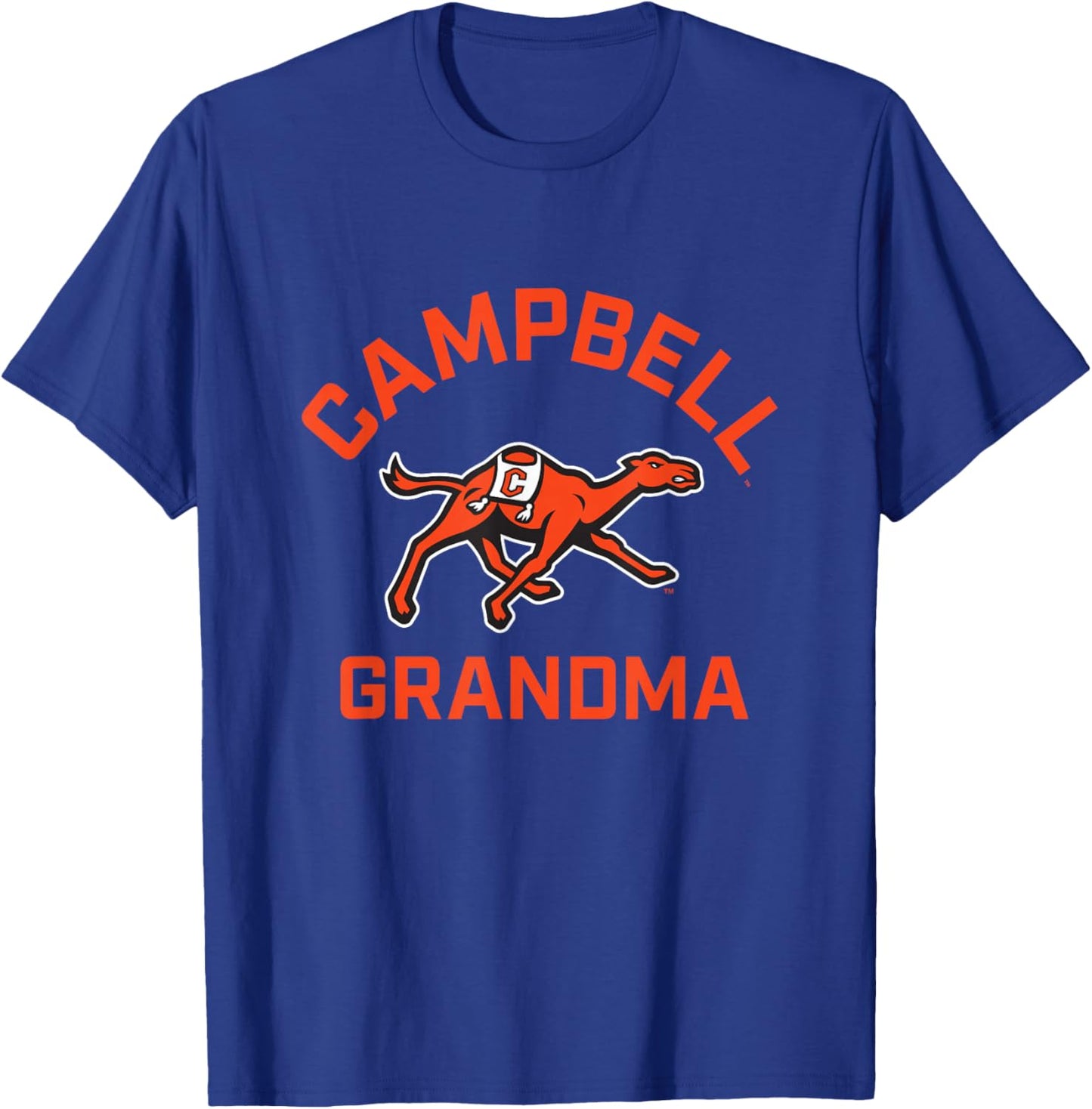 Campbell University Fighting Camels Arched Grandma T-Shirt - T-Shirt | Royal