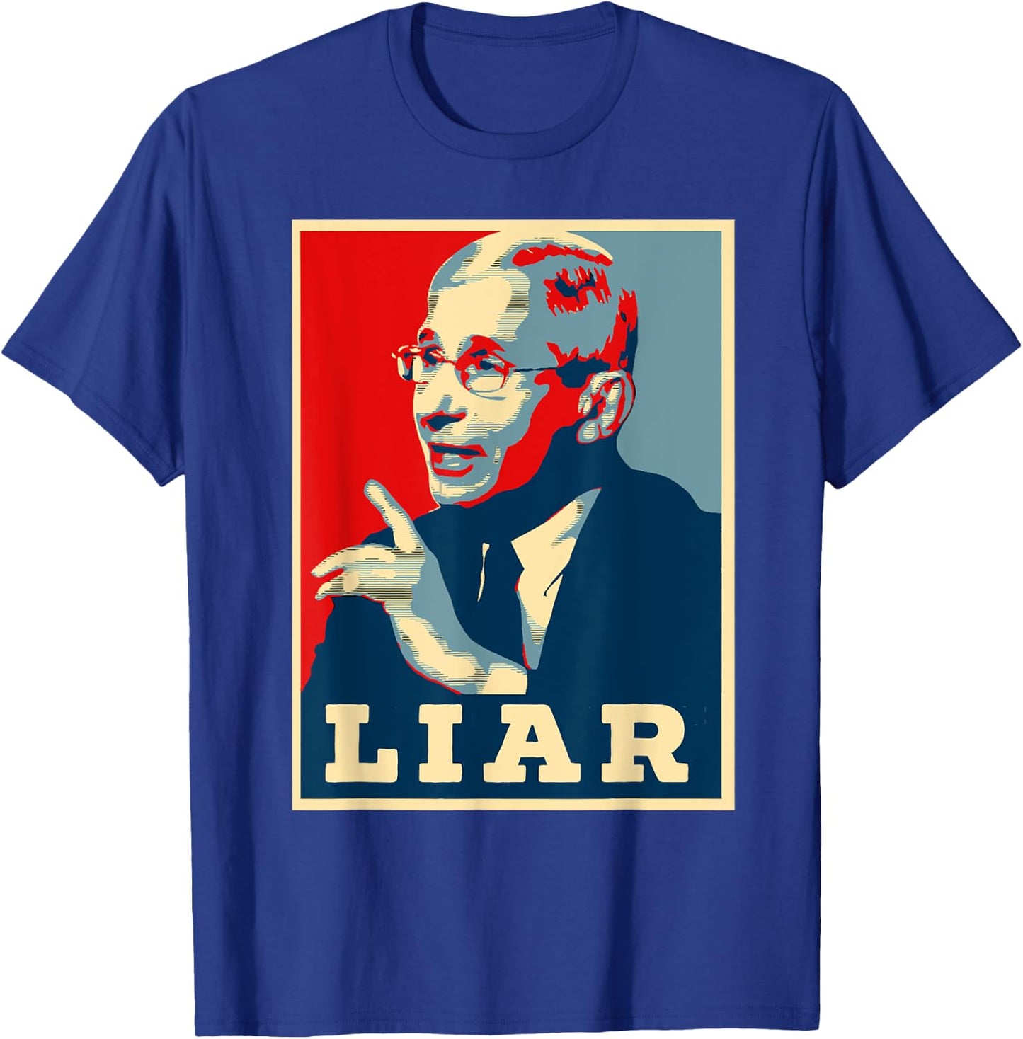 Fauci Liar Lied Halloween Shirt Anthony Fauci Costume T-Shirt - T-Shirt | Royal