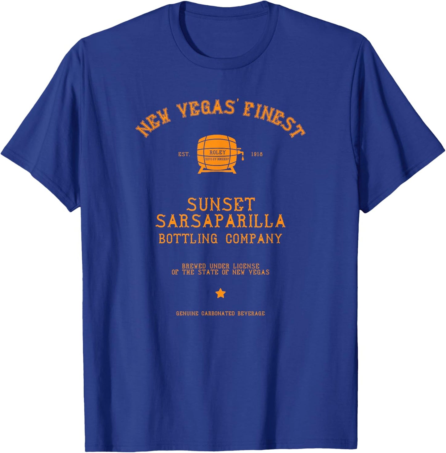 Sunset Sarsaparilla Barrel T-Shirt - T-Shirt | Royal