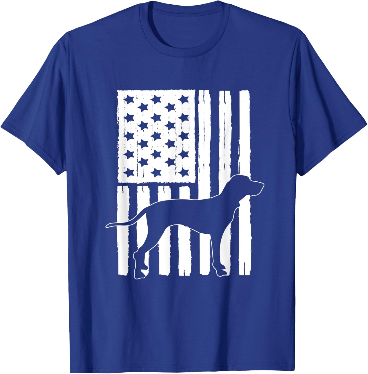 USA American Flag Bluetick Coonhound Dog Lover Theme Design Kids Men T-Shirt - T-Shirt | Royal