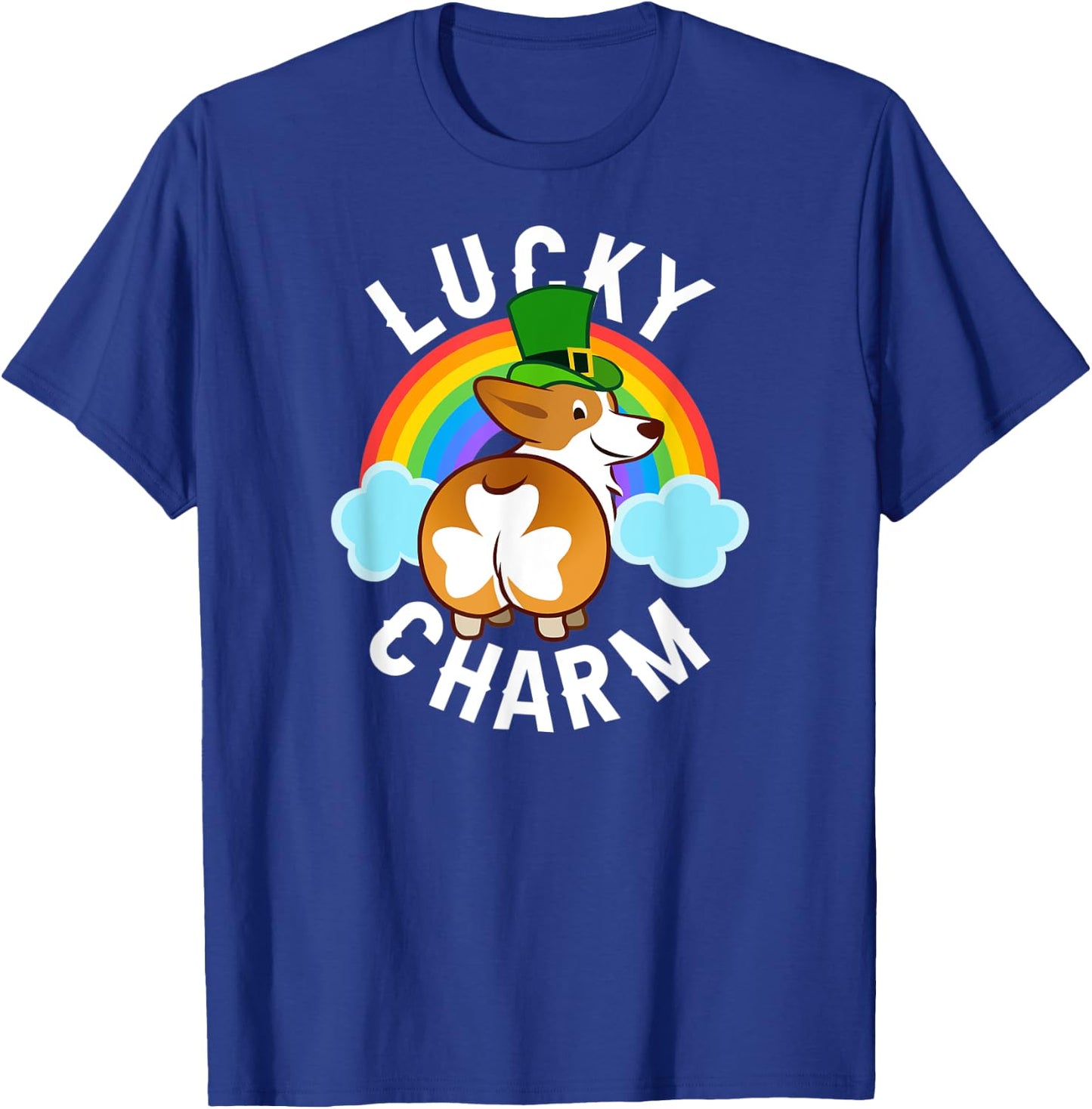 Corgi Leprechaun - Lucky Charm - St. Patricks Day T-Shirt - T-Shirt | Royal
