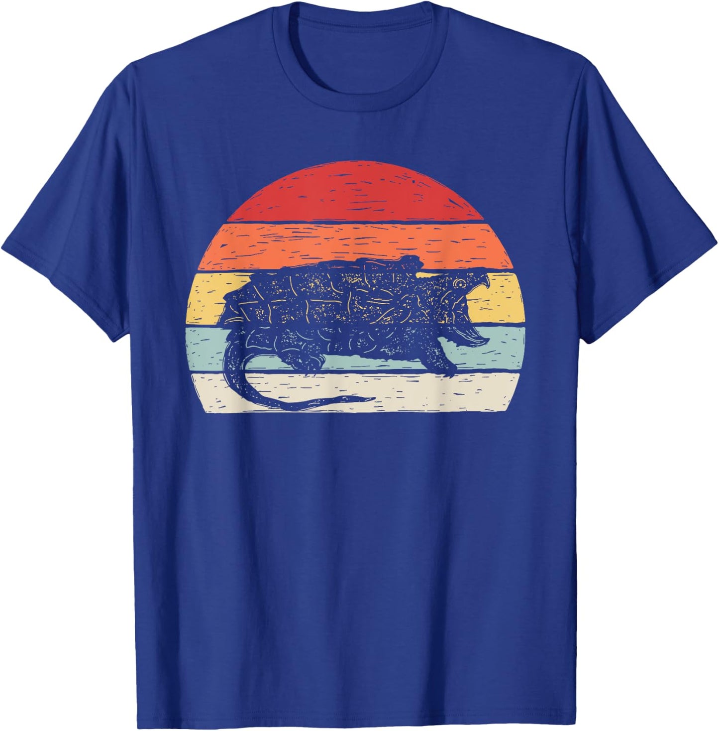 Catch Some Rays Vintage Retro Snapping Turtle T-Shirt - T-Shirt | Royal