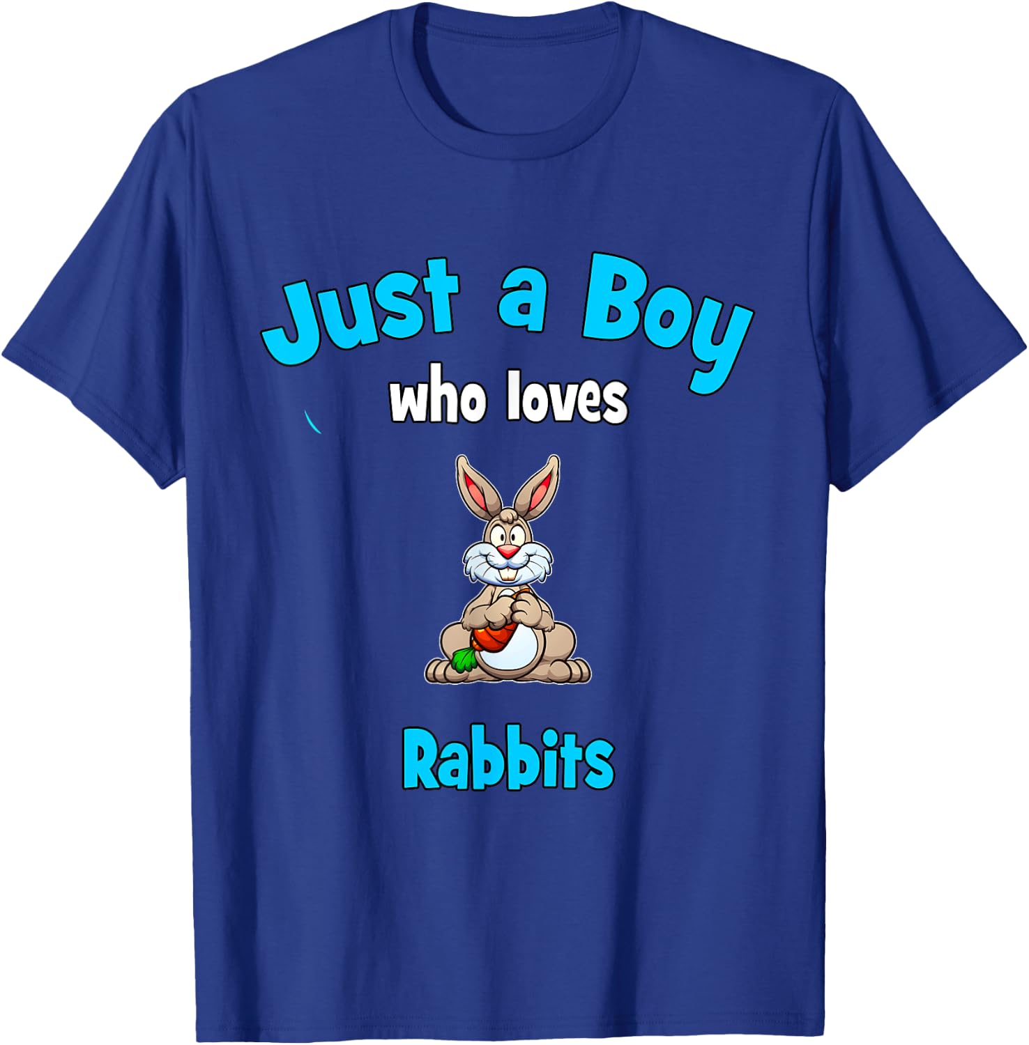 Rabbit Shirt for Boys | Kids Rabbit T-Shirt - T-Shirt | Royal