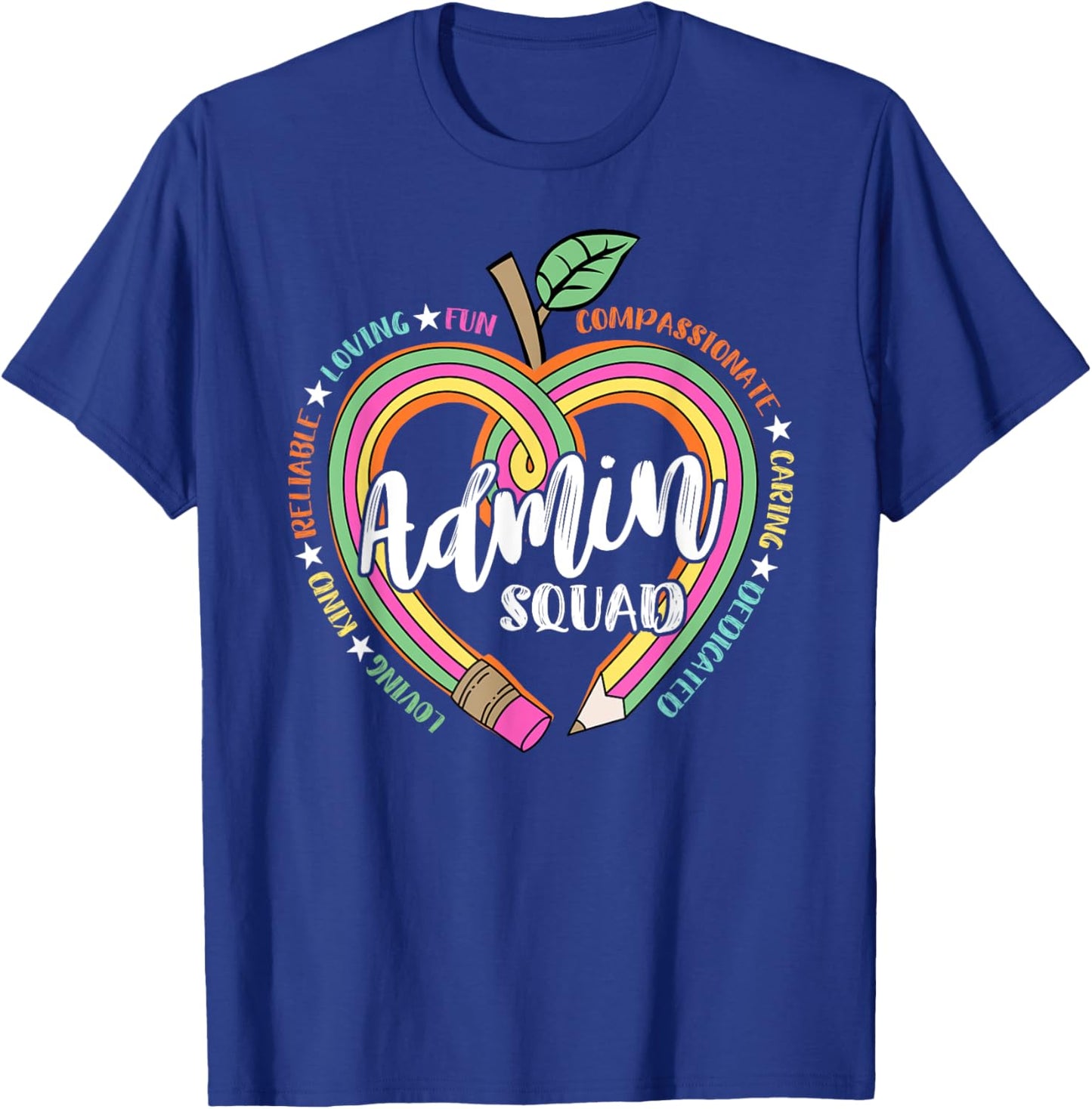 Admin Squad School Assistant Principal Crew Administrator T-Shirt - T-Shirt | Royal