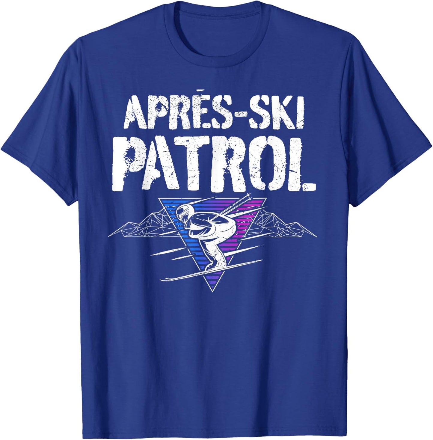 Retro 80s Apres Ski Patrol Vintage T-Shirt - T-Shirt | Royal