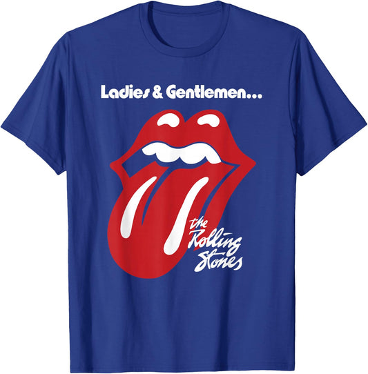 Official Rolling Stones Ladies & Gentlemen Black T-Shirt - T-Shirt | Royal