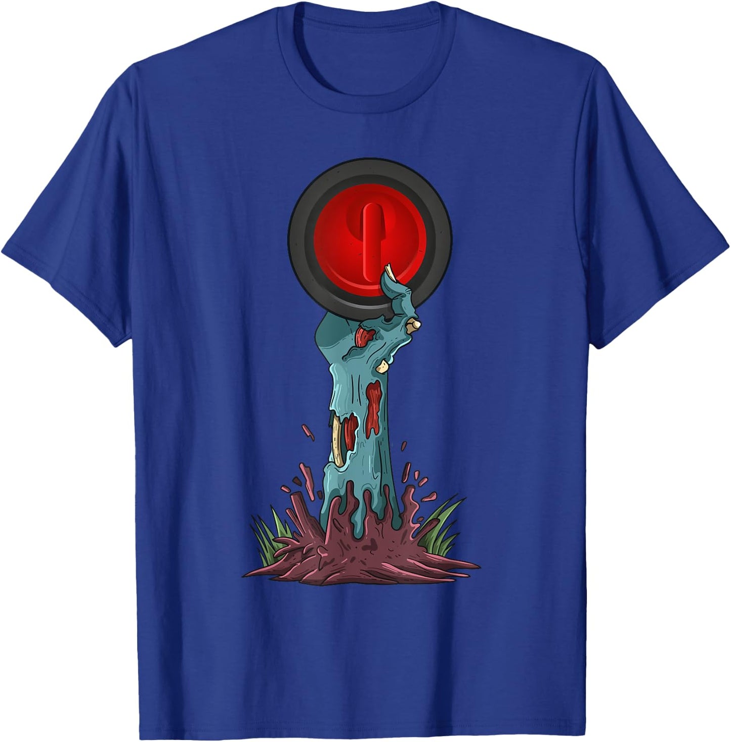 Zombie Hands Curling Funny Halloween Horror Scary Costume T-Shirt - T-Shirt | Royal