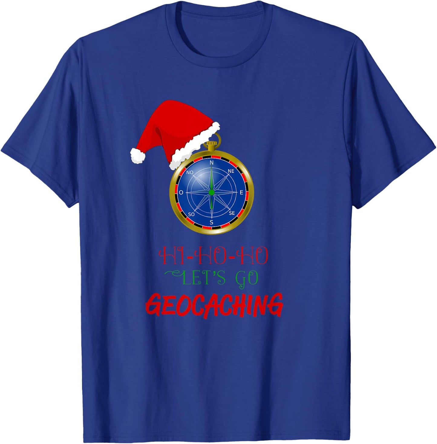 Geocaching Treasure Hunt Christmas Fun-Geocaching Worldwide T-Shirt - T-Shirt | Royal