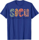 Floral Boho Sicu Nurse ICU Surgical Intensive Care Unit T-Shirt - T-Shirt | Royal