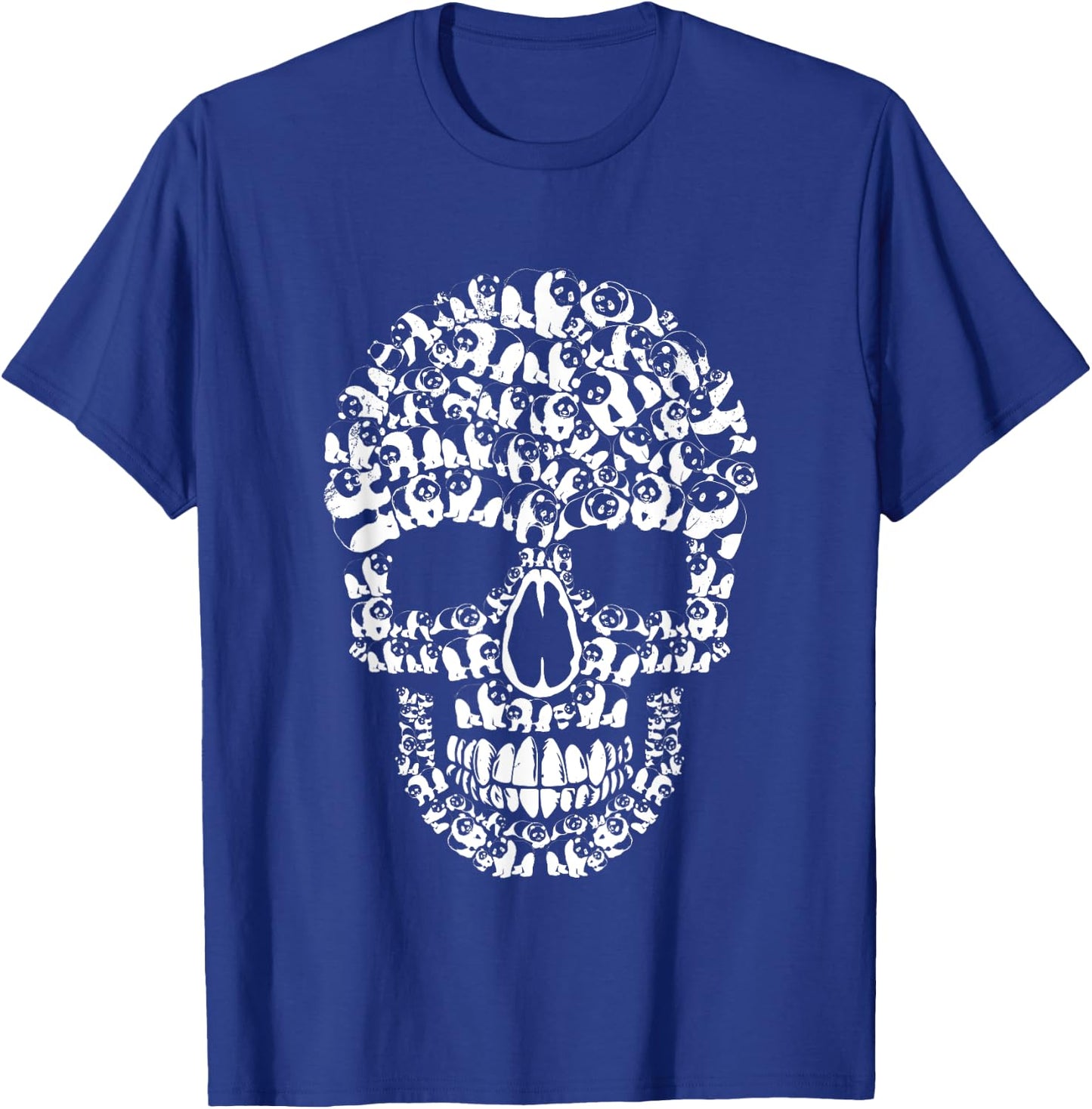 Funny Halloween Panda Bear Skull Animals Lover Costume T-Shirt - T-Shirt | Royal
