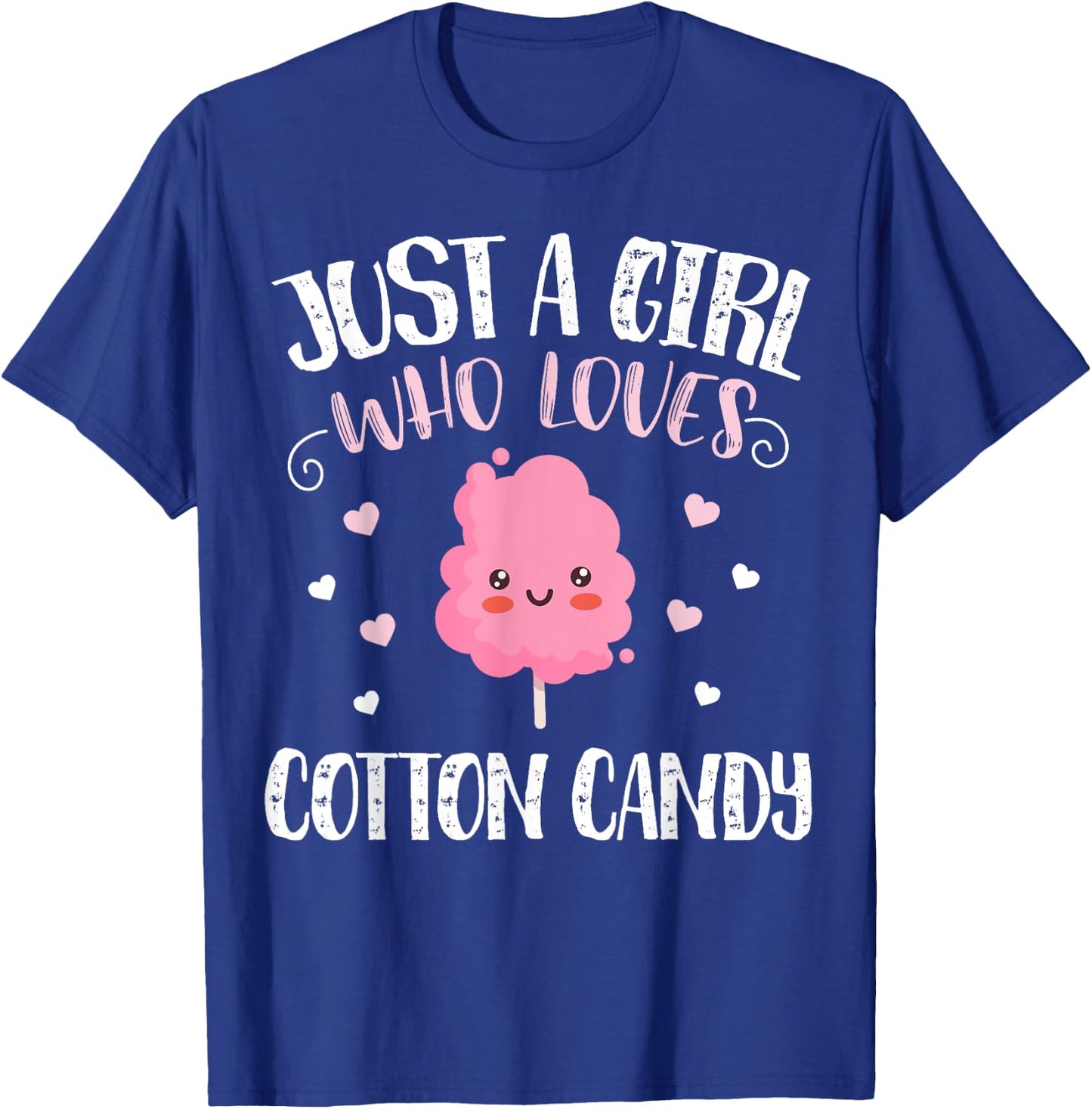 Just A Girl Who Loves Cotton Candy - Funny Cotton Candy T-Shirt - T-Shirt | Royal