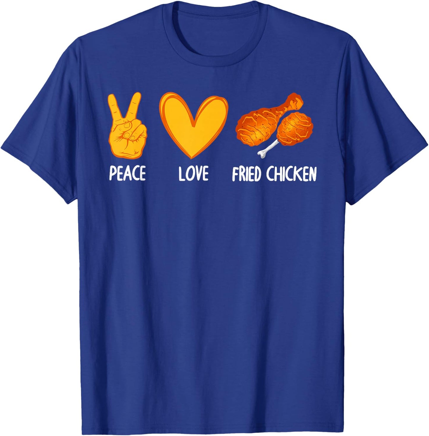 Cute Fried Chicken Design Women Fried Chicken Lover T-Shirt - T-Shirt | Royal